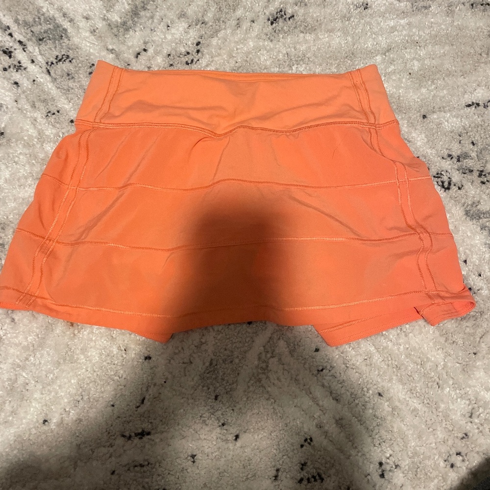 Orange lululemon tennis skirt